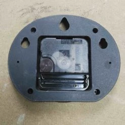 Mobili Rebecca Horloges Murales Et Horloges à Poser Horloge Murale Effet Bois Noir Et Gris ø 50 Cm -Plaques et lettrages Soldes horloge murale effet bois noir et gris oe 50 cm 5