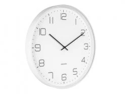 Karlsson Horloges Murales Et Horloges à Poser Horloge Murale En Acier Blanc -Plaques et lettrages Soldes horloge murale en acier blanc 4
