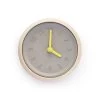 Gone's Horloges Murales Et Horloges à Poser Horloge Murale En Bois Et Béton Aiguilles Jaunes -Plaques et lettrages Soldes horloge murale en bois et beton aiguilles jaunes 1