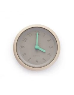 Gone's Horloges Murales Et Horloges à Poser Horloge Murale En Bois Et Béton Aiguilles Jaunes -Plaques et lettrages Soldes horloge murale en bois et beton aiguilles turquoises 1