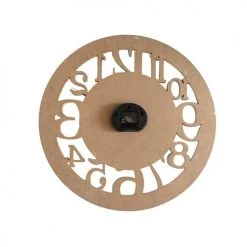 Mobili Rebecca Horloges Murales Et Horloges à Poser Horloge Murale En MDF Sculpté Blanc Marron Et Bleu ø 50 Cm -Plaques et lettrages Soldes horloge murale en mdf sculpte blanc marron et bleu oe 50 cm 4