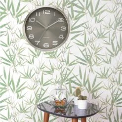 Present Time Horloges Murales Et Horloges à Poser Horloge Murale En Métal Et Bois Noire D29 -Plaques et lettrages Soldes horloge murale en metal et bois noire d29 3