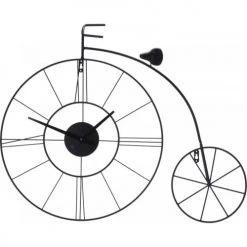 Wadiga Horloges Murales Et Horloges à Poser Horloge Murale En Métal Noir Vélo D80cm