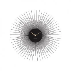 Present Time Horloges Murales Et Horloges à Poser Horloge Murale En Métal Noire D45