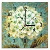 Legendarte Horloges Murales Et Horloges à Poser Horloge Murale Hortensia 30x30cm -Plaques et lettrages Soldes horloge murale hortensia 30x30cm