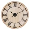ECD Germany Horloges Murales Et Horloges à Poser Horloge Murale MDF En Bois 76 X 3.5 Cm Marron -Plaques et lettrages Soldes horloge murale mdf en bois 76 x 3 5 cm marron