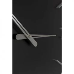 Kare Design Horloges Murales Et Horloges à Poser Horloge Murale Noire Et Argentée D60 -Plaques et lettrages Soldes horloge murale noire et argentee d60 4