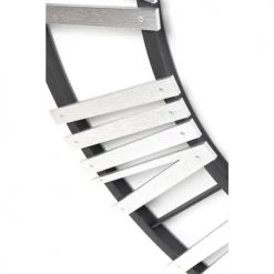 Kare Design Horloges Murales Et Horloges à Poser Horloge Murale Noire Et Argentée D95 -Plaques et lettrages Soldes horloge murale noire et argentee d95 4