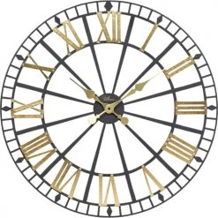 Kare Design Horloges Murales Et Horloges à Poser Horloge Murale Noire Et Dorée D49