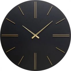 Kare Design Horloges Murales Et Horloges à Poser Horloge Murale Noire Et Dorée D70