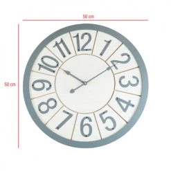 Mobili Rebecca Horloges Murales Et Horloges à Poser Horloge Murale Pointes En MDF Blanc Et Gris ø 50 Cm 12 Mobili Rebecca Horloges Murales Et Horloges à Poser Horloge Murale Pointes En MDF Blanc Et Gris ø 50 Cm -Plaques et lettrages Soldes horloge murale pointes en mdf blanc et gris oe 50 cm 4