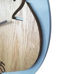 Mobili Rebecca Horloges Murales Et Horloges à Poser Horloge Murale Revêtements En MDF Gris Et Brun ø 40 Cm -Plaques et lettrages Soldes horloge murale revetements en mdf gris et brun oe 40 cm 1