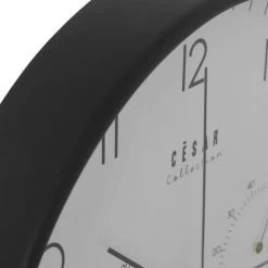 Wadiga Horloges Murales Et Horloges à Poser Horloge Murale Ronde Acrylique Noir Thermomètre + Hygromètre D30cm -Plaques et lettrages Soldes horloge murale ronde acrylique noir thermometre hygrometre d30cm 3