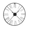 Wadiga Horloges Murales Et Horloges à Poser Horloge Murale Ronde Chiffres Romains Métal Noir