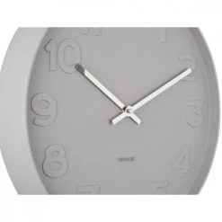 Present Time Horloges Murales Et Horloges à Poser Horloge Murale Ronde D37,5cm Gris -Plaques et lettrages Soldes horloge murale ronde d37 5cm gris 4