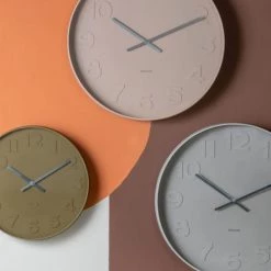 Karlsson Horloges Murales Et Horloges à Poser Horloge Murale Ronde D51cm Gris -Plaques et lettrages Soldes horloge murale ronde d51cm gris 4