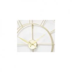 Wadiga Horloges Murales Et Horloges à Poser Horloge Murale Ronde Dorée D57 -Plaques et lettrages Soldes horloge murale ronde doree d57 1