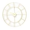 Wadiga Horloges Murales Et Horloges à Poser Horloge Murale Ronde Dorée D57 -Plaques et lettrages Soldes horloge murale ronde doree d57