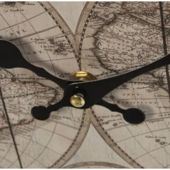 Wadiga Horloges Murales Et Horloges à Poser Horloge Murale Ronde En Bois D34cm -Plaques et lettrages Soldes horloge murale ronde en bois d34cm 2