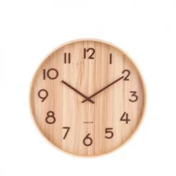 Karlsson Horloges Murales Et Horloges à Poser Horloge Murale Ronde En Bois D60cm Bois Clair