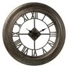 Wadiga Horloges Murales Et Horloges à Poser Horloge Murale Ronde En Résine Grise Chiffres Romains D51cm -Plaques et lettrages Soldes horloge murale ronde en resine grise chiffres romains d51cm