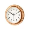 Wadiga Horloges Murales Et Horloges à Poser Horloge Murale Ronde Plastique Couleur Cuivre D25,5cm -Plaques et lettrages Soldes horloge murale ronde plastique couleur cuivre d25 5cm