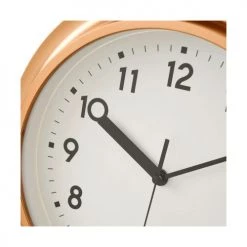 Wadiga Horloges Murales Et Horloges à Poser Horloge Murale Ronde Plastique Couleur Cuivre D25,5cm -Plaques et lettrages Soldes horloge murale ronde plastique couleur cuivre d25 5cm 2
