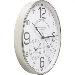 Kare Design Horloges Murales Et Horloges à Poser Horloge Murale Trois En Un En Acier D40 -Plaques et lettrages Soldes horloge murale trois en un en acier d40 1