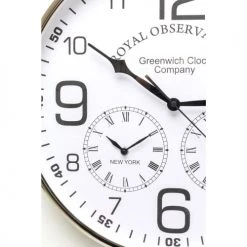 Kare Design Horloges Murales Et Horloges à Poser Horloge Murale Trois En Un En Acier D40 -Plaques et lettrages Soldes horloge murale trois en un en acier d40 2