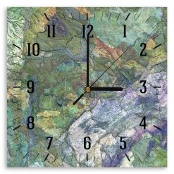 Legendarte Horloges Murales Et Horloges à Poser Horloge Murale Vue Aérienne 30x30cm