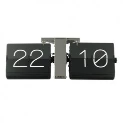 Present Time Horloges Murales Et Horloges à Poser Horloge Noire Casier Laiton 36x14cm -Plaques et lettrages Soldes horloge noire casier laiton 36x14cm 3