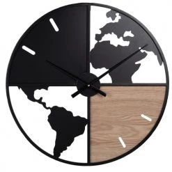 Maisons Du Monde Horloges Murales Et Horloges à Poser Horloge Noire Et Beige D55