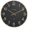 Maisons Du Monde Horloges Murales Et Horloges à Poser Horloge Noire Et Dorée D74 -Plaques et lettrages Soldes horloge noire et doree d74 1000 3 21 209613 1