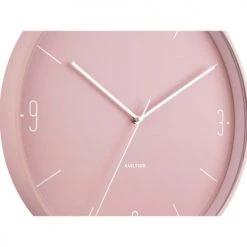 Present Time Horloges Murales Et Horloges à Poser Horloge Numbers & Lines Rose D40 -Plaques et lettrages Soldes horloge numbers lines rose d40 3