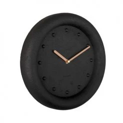 Present Time Horloges Murales Et Horloges à Poser Horloge Petra Résine Noir -Plaques et lettrages Soldes horloge petra resine noir 5