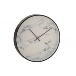 LANADECO Horloges Murales Et Horloges à Poser Horloge Plastique Noir D40cm -Plaques et lettrages Soldes horloge plastique noir d40cm 2