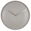Present Time Horloges Murales Et Horloges à Poser Horloge Plate En Porcelaine Gris Diam 35cm