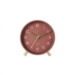 Karlsson Horloges Murales Et Horloges à Poser Horloge Réveil En Métal Diam. 11 Cm Rouge -Plaques et lettrages Soldes horloge reveil en metal diam 11 cm rouge 1