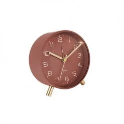 Karlsson Horloges Murales Et Horloges à Poser Horloge Réveil En Métal Diam. 11 Cm Rouge -Plaques et lettrages Soldes horloge reveil en metal diam 11 cm rouge 2