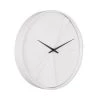 Present Time Horloges Murales Et Horloges à Poser Horloge Ronde En Bois Lines 30 Cm Blanc -Plaques et lettrages Soldes horloge ronde en bois lines 30 cm blanc