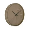 Present Time Horloges Murales Et Horloges à Poser Horloge Ronde En Bois Lines 30 Cm Vert Mousse -Plaques et lettrages Soldes horloge ronde en bois lines 30 cm vert mousse