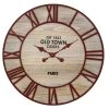 EMDE Horloges Murales Et Horloges à Poser Horloge Ronde En Bois Marron -Plaques et lettrages Soldes horloge ronde en bois marron