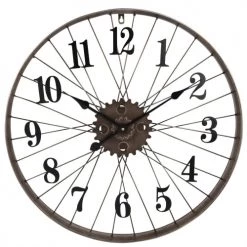 Maisons Du Monde Horloges Murales Et Horloges à Poser Horloge Roue De Vélo En Métal Noir D60