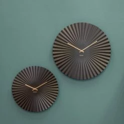 Present Time Horloges Murales Et Horloges à Poser Horloge Sensu Noir D40 -Plaques et lettrages Soldes horloge sensu noir d40 3