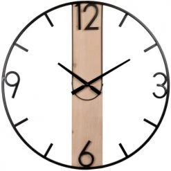 Maisons Du Monde Horloges Murales Et Horloges à Poser Horloge Style Industriel Noir Et Marron D65