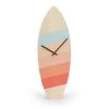 Woodstache Horloges Murales Et Horloges à Poser Horloge Surf En Bois Pastel Stripes H46,2 Cm -Plaques et lettrages Soldes horloge surf en bois pastel stripes h46 2 cm 1