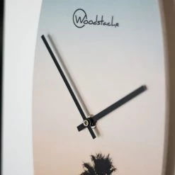 Woodstache Horloges Murales Et Horloges à Poser Horloge Surf En Bois Santa Monica H46,2 Cm -Plaques et lettrages Soldes horloge surf en bois santa monica h46 2 cm 2