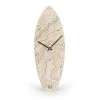 Woodstache Horloges Murales Et Horloges à Poser Horloge Surf En Bois Topographique H46,2cm -Plaques et lettrages Soldes horloge surf en bois topographique h46 2cm