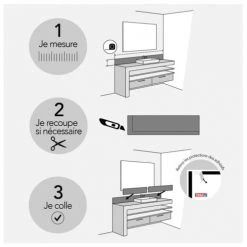 99Déco Lot De 2 Crédences Adhésives En PVC L.70 X H.30 Cm -Plaques et lettrages Soldes lot de 2 credences adhesives en pvc l 70 x h 30 cm 5