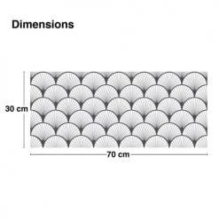 99Déco Lot De 2 Crédences PVC L70xH30cm -Plaques et lettrages Soldes lot de 2 credences pvc l70xh30cm 16